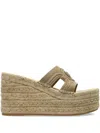 Versace 115mm Medusa Espadrille Sandals In Neutrals
