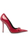 Versace 120mm Gianni Pumps In Red