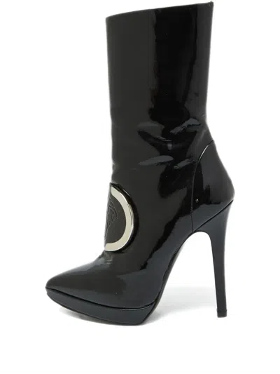Pre-owned Versace 120mm Medusa Boots