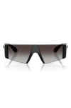 Versace 136mm Rectangular Sunglasses In Black
