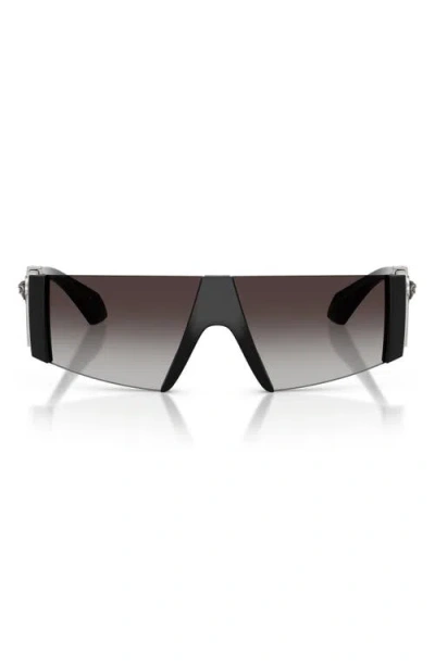 Versace 136mm Rectangular Sunglasses In Black