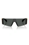 Versace 136mm Rectangular Sunglasses In Green