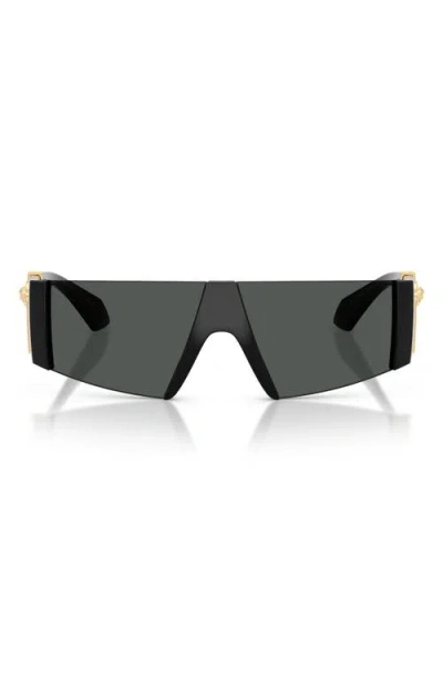 Versace 136mm Rectangular Sunglasses In Green