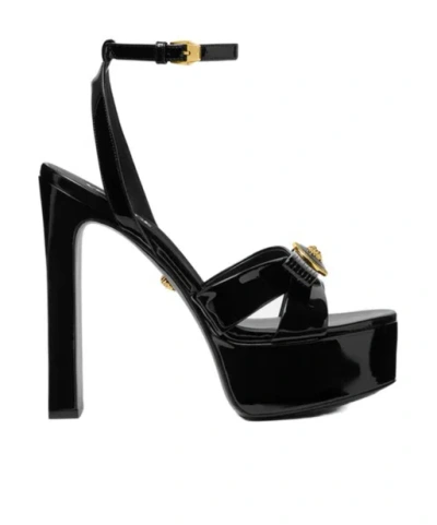 VERSACE VERSACE MEDUSA HEAD MOTIF HIGH-HEELED SANDALS