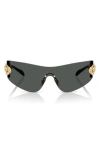 Versace 142mm Pillow Shield Sunglasses In Dark Grey