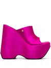 Versace 160mm Platform Wedge Heels In Pink