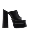 Versace Black Aevitas Platform Mules In Black