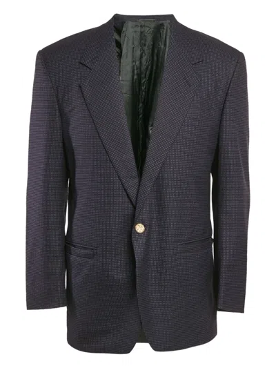 Pre-owned Versace 1900s Patterned Wool Blazer