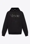 VERSACE 1978 EMBELLISHED LOGO HOODIE