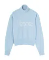 Versace 1978 Re-edition Logo-embroidered Jumper In Blue
