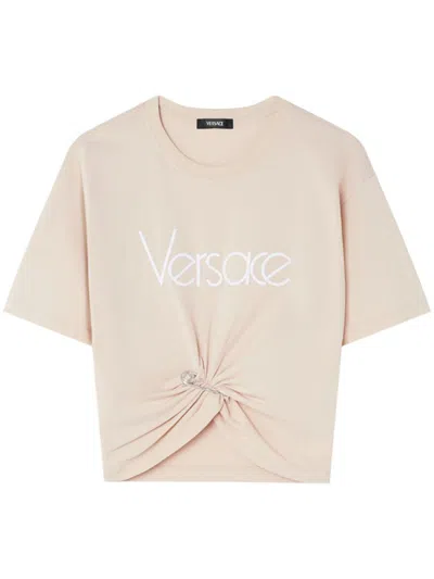 VERSACE VERSACE 1978 RE-EDITION LOGO SAFETY PIN T-SHIRT