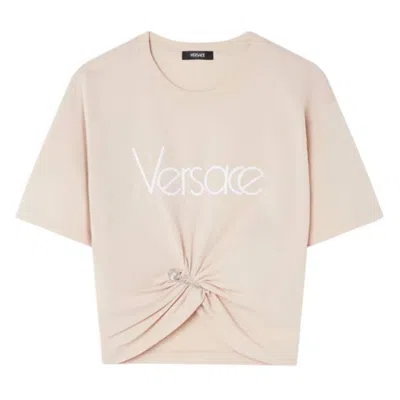 Versace 1978 Re-edition Logo Safety Pin T-shirt In Multi