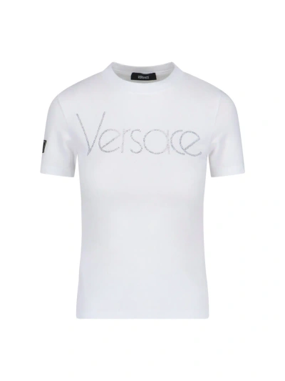Versace '1978 Re-edition Logo' T-shirt In White