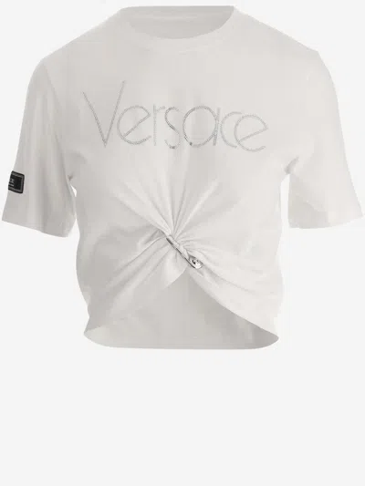 Versace 1978 Re-edition T-shirt With Logo In White