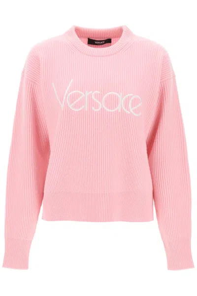 Versace 1978 Re-edition Wool Sweater In Pink