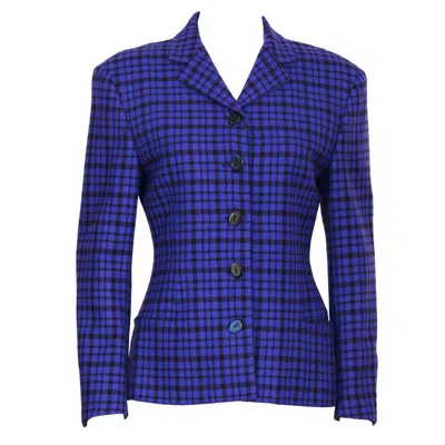 Pre-owned Versace 1980's Gianni  Purple & Black Blazer
