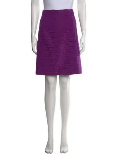 Pre-owned Versace 1980's Mini Skirt In Purple
