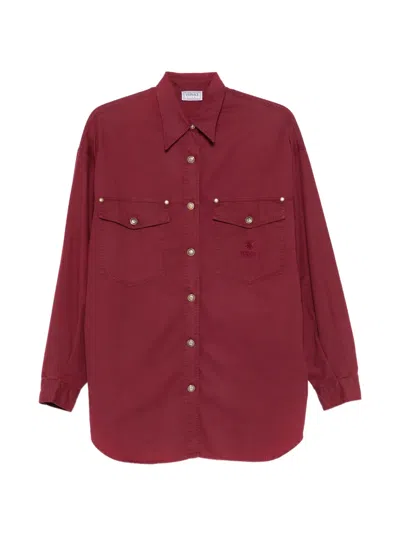 Pre-owned Versace 1980s Button-fastening Shirt In Red