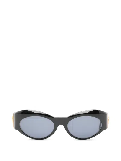 Pre-owned Versace 1980s Medusa Sunglasses In Black