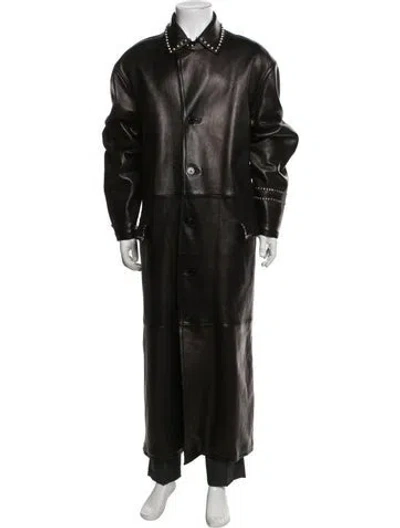 Pre-owned Versace 1990's Coat In Black