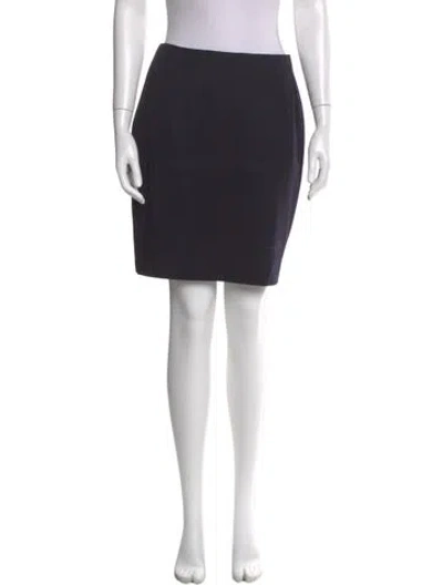 Pre-owned Versace 1990's Knee-length Skirt In Blue