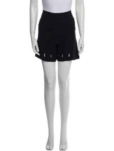 Pre-owned Versace 1990's Mini Shorts In Black