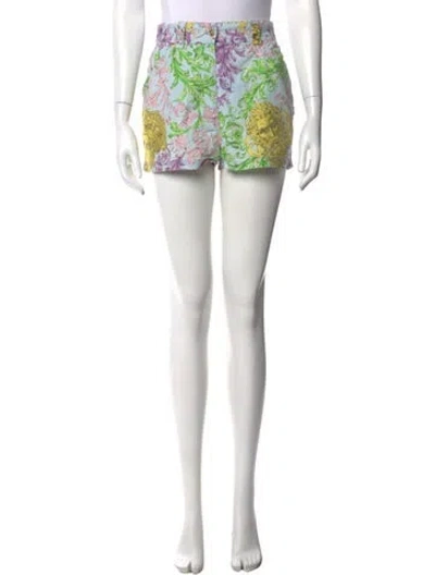 Pre-owned Versace 1990's Mini Shorts In Blue