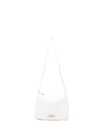 Pre-owned Versace 1990s Logo-plaque Shoulder Bag In White