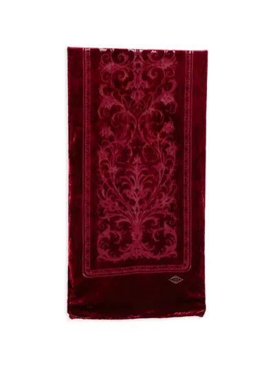 Pre-owned Versace 1990s Logo-detail Scarf In Red