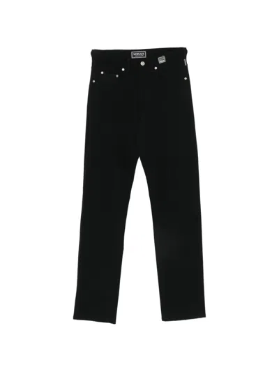 Pre-owned Versace 1990s Medusa Head-motif Jeans In Black