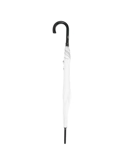 Pre-owned Versace 1990s Medusa Umbrella In White