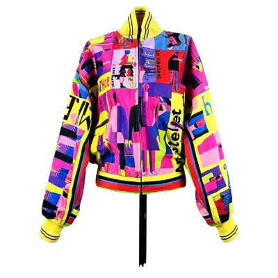 Pre-owned Versace 1992 Gianni  'malevich' Inspired Unisex Bomber Jacket In Sand