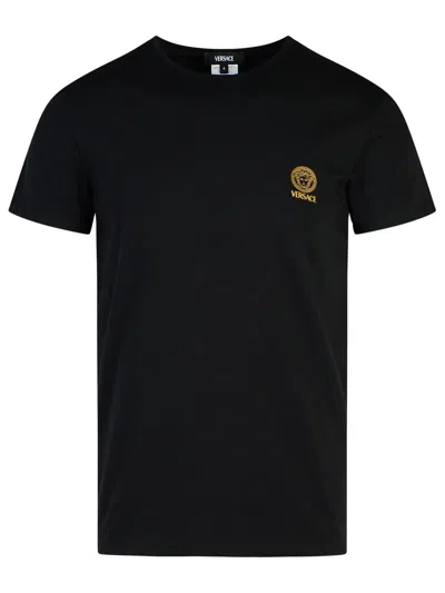 VERSACE VERSACE 2 BLACK COTTON T SHIRTS SET