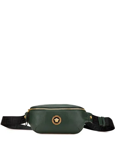 Pre-owned Versace 2000-2024 Grained Calfskin Vanitas Medea Belt Bag