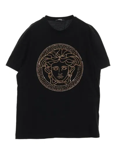 Pre-owned Versace 2000s Medusa-crystal T-shirt