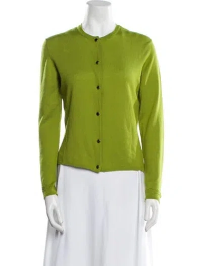 Pre-owned Versace 2001 Wool Sweater In Green
