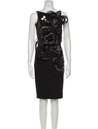 Pre-owned Versace 2009 Knee-length Dress W/ Tags In Black