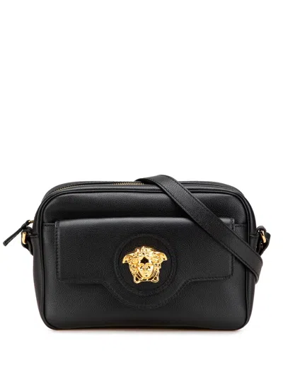 Pre-owned Versace 2010-2024 Grained Calfskin La Medusa Crossbody Bag