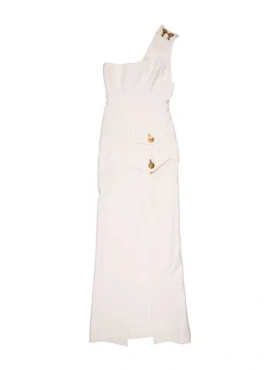 Pre-owned Versace 2011 Long Dress In Neutral