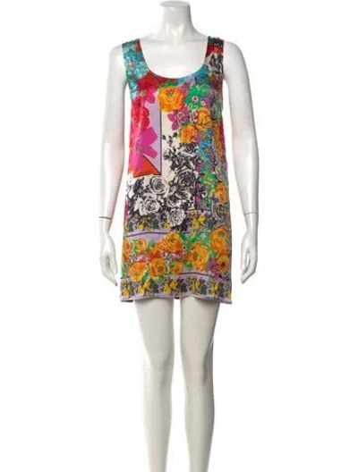 Pre-owned Versace 2012 Mini Dress In Orange