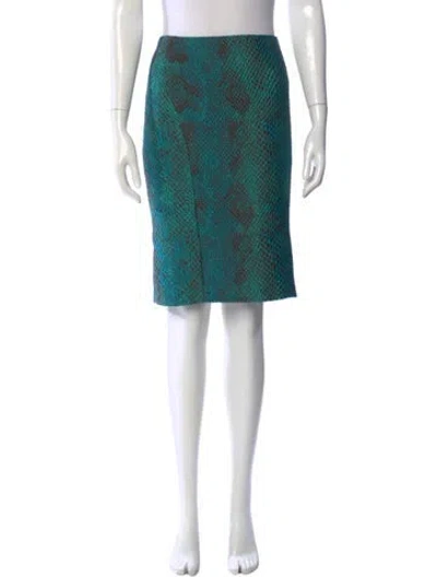 Pre-owned Versace 2014 Knee-length Skirt In Multi