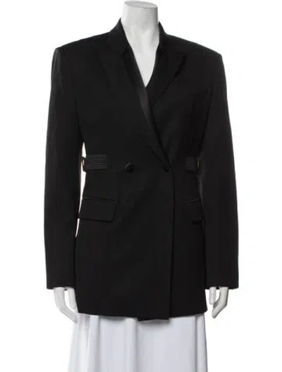 Pre-owned Versace 2019 Virgin Wool Blazer In Black
