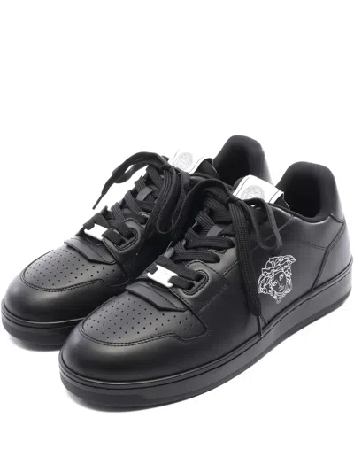 Pre-owned Versace 2020s Medusa-print Sneakers In Black