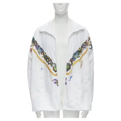 Pre-owned Versace 2021 Tresor De La Mer Runway White Starfish Track Jacket It50 L