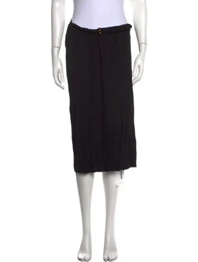Pre-owned Versace 2022 Midi Length Skirt In Black