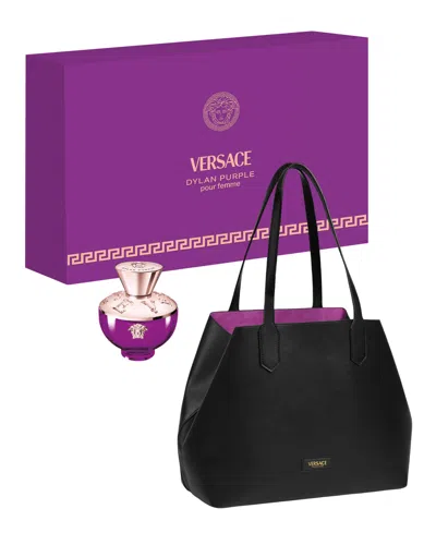 Versace 2-pc. Dylan Purple Eau De Parfum Summer Set With Tote Bag In Transparent