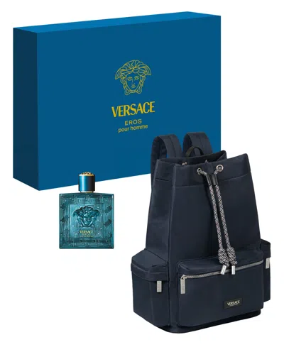 Versace 2-pc. Eros Eau De Parfum Summer Set With Backpack In Transparent