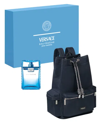 Versace 2-pc. Man Eau Fraiche Eau De Toilette Summer Set With Backpack In Transparent