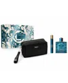 Versace 3-pc. Eros Eau De Parfum Fragrance Set In Transparent