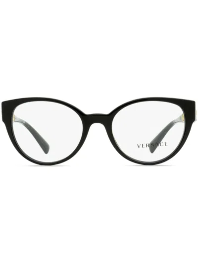 Versace 3307 Butterfly-frame Glasses In Black